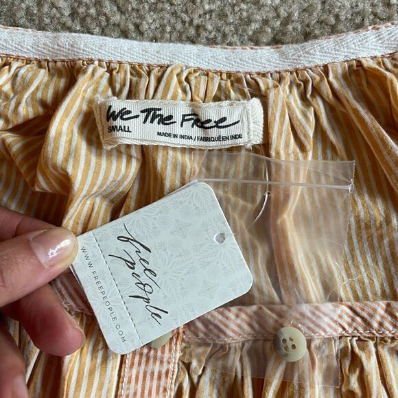 FREE PEOPLE Oxford Swing Cotton Tunic Top Size S - Picture 4 of 6